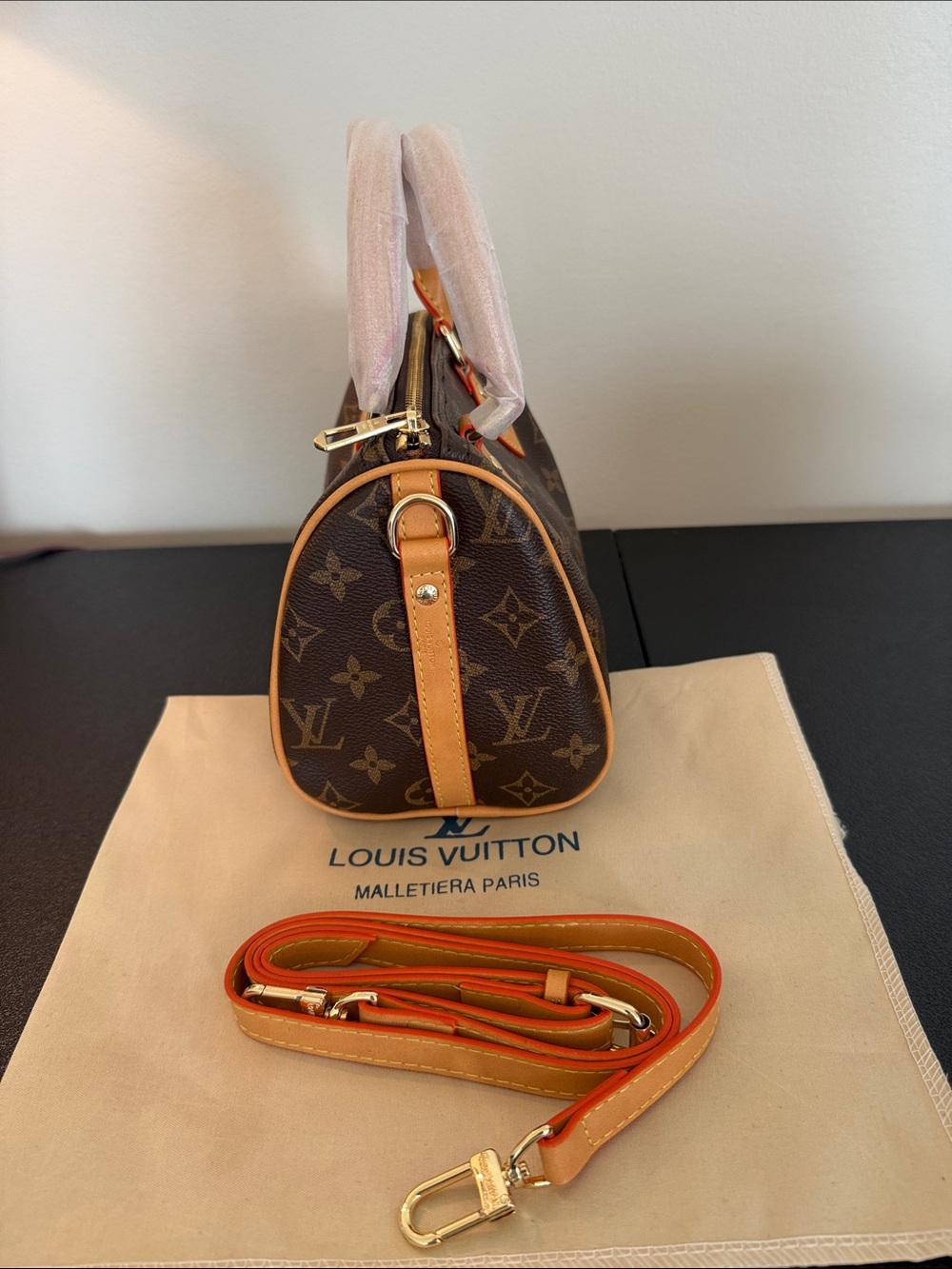 Monogram Mini (nano) Handbag (16cm) with strap - Picture 2 of 8